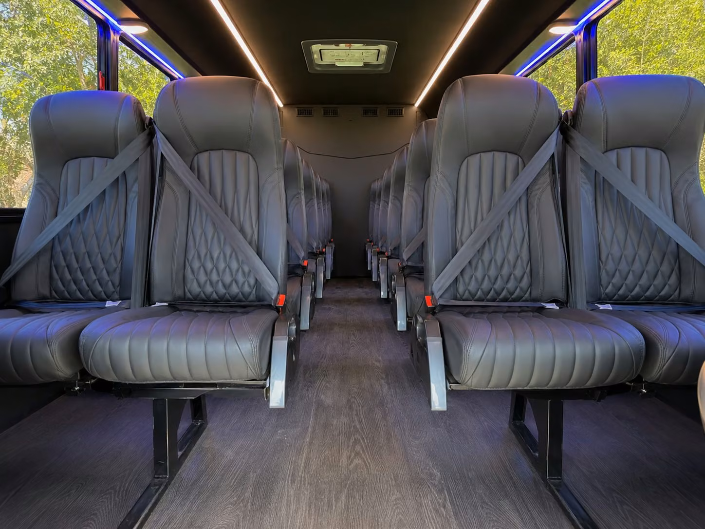 15 passenger minibus inside