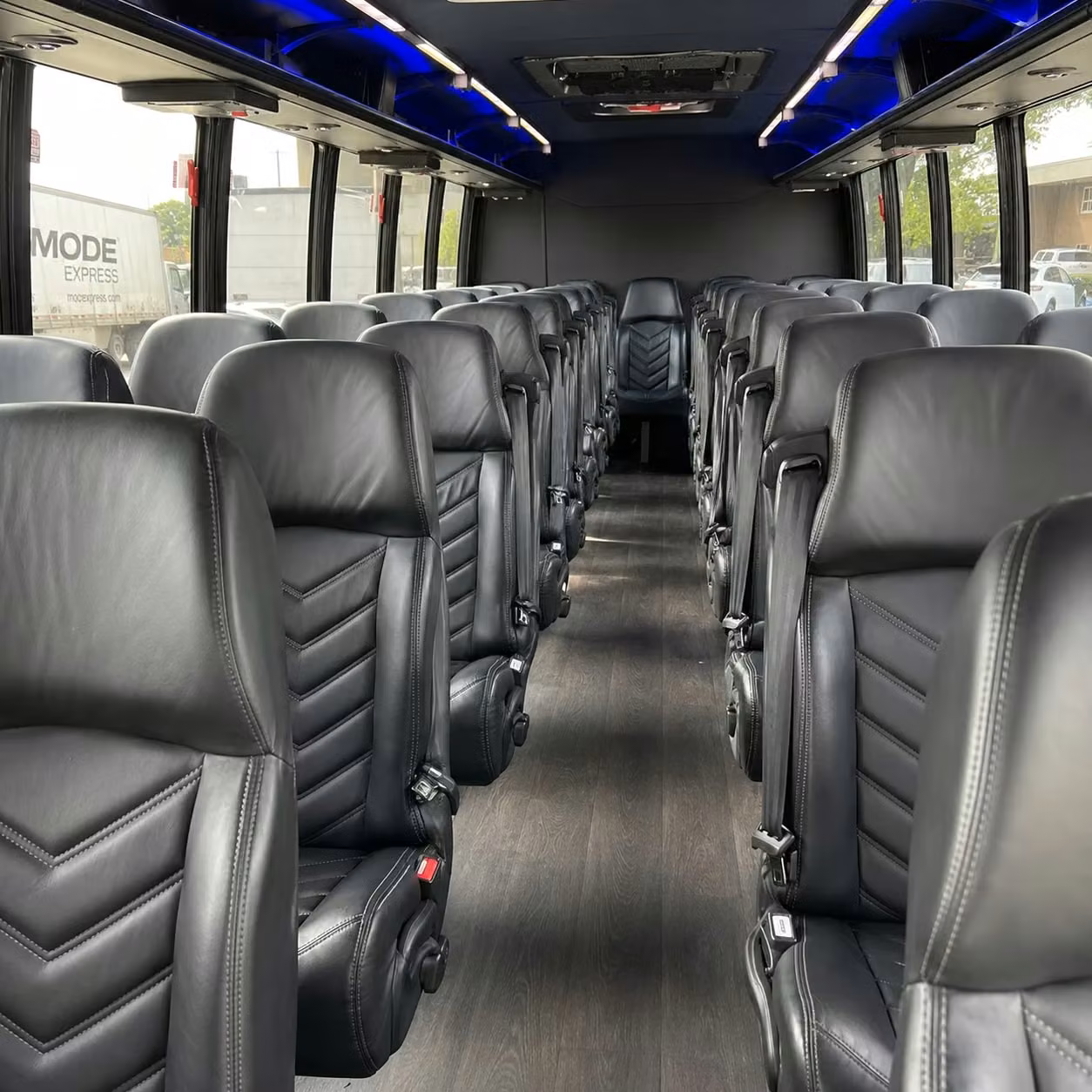 28 passenger minibus interior